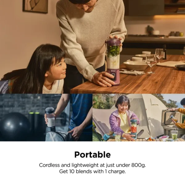 Blast Portable Blender. 530ml. Rechargeable with USB-C Cord. Lightweight. BPA-Free. Ninja BC151 - Image 4