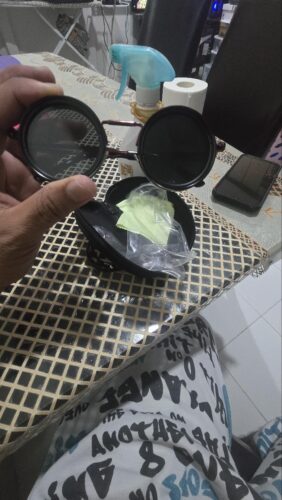 Fashionable Adjustable Sunglasses: Suitable for retro punk parties, sunshade, sun protection and festivals like Easter, graduation season, Halloween and Christmas. With aluminum-magnesium lenses, alloy frames, a glasses case and a lens cloth. photo review