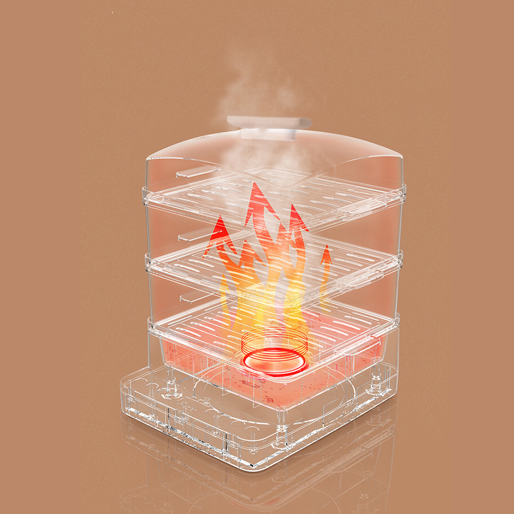 Swiss Thomas Electric Food Steamer 3 Tier Transparent Cover Digital Periuk Pengukus (26L)