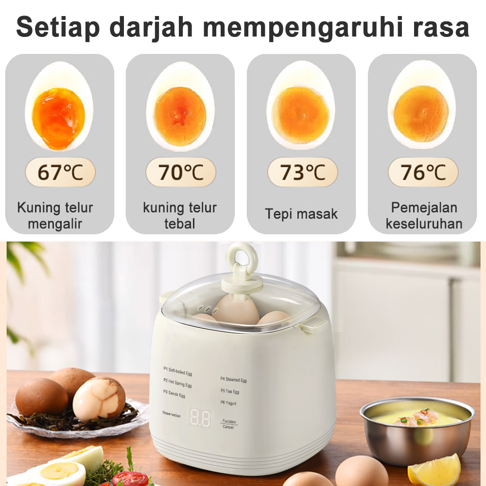 🔥Best Seller! Simmo 4-Egg Electric Boiler 200W | Fast Cook in Minutes | Auto Shut-Off Safety | Multi-Function Steamer | Ready Stock SG