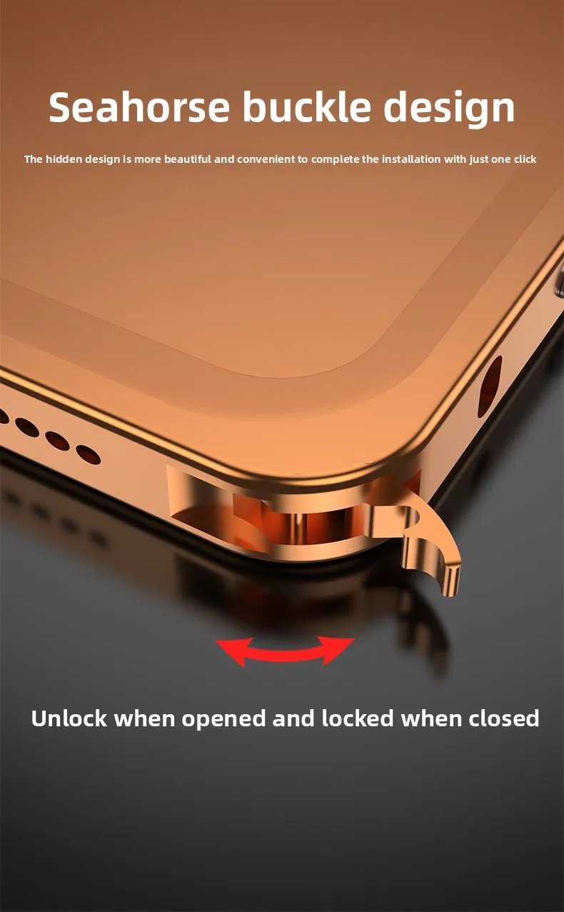 Luxury Case Metal Frame for iPhone 17 Series