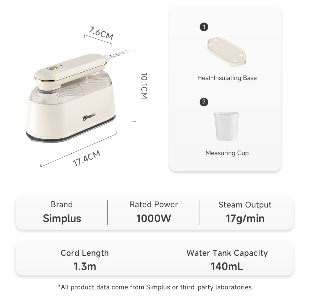 【Simplus Series】Handheld Garment Steamer Iron Steam Portable Travel High Capacity Steam Pengukus Pakaian Tangan [Limited exclusive benefits for new users]