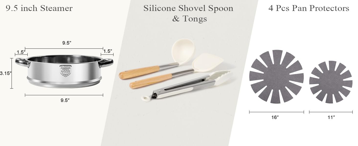 【One - Day Only】17 - Piece Non - stick Cookware Set