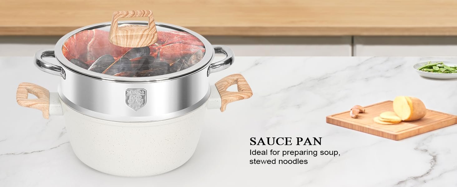【One - Day Only】17 - Piece Non - stick Cookware Set