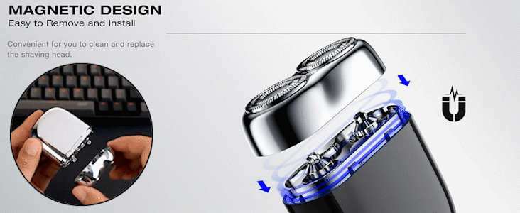 Christmas Gift✨HOT SALE✨ 2025 New Upgrade Pocket Shaver USB Mini Shavers for Men Rechargeable Waterproof Compact Electric Razor for Home. Car. Travel