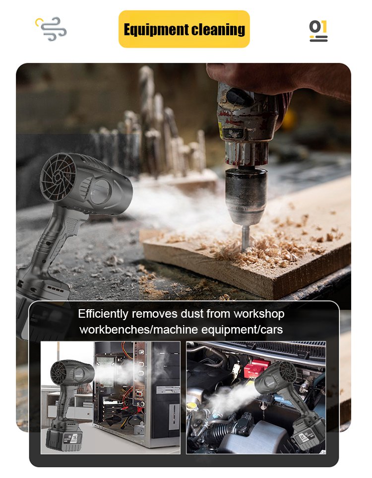【Industrial Grade】Ducted Turbine High-Power Wireless Blower Unleash powerful airflow with cutting-edge technology!
